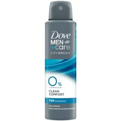 Dove Men+Care Advanced 0% Clean Comfort Deodorant Spray 150 ML