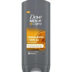 Dove Men+Care Sandalwood & Vanilla Showergel 400 ML
