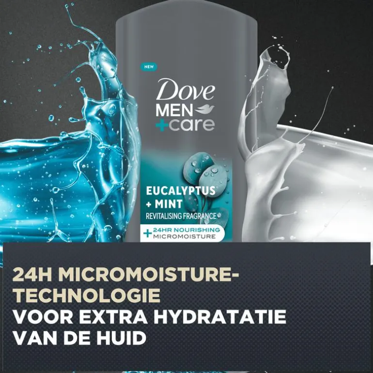 Dove Men + Care Showergel Eucalyptus + Mint 400 ML
