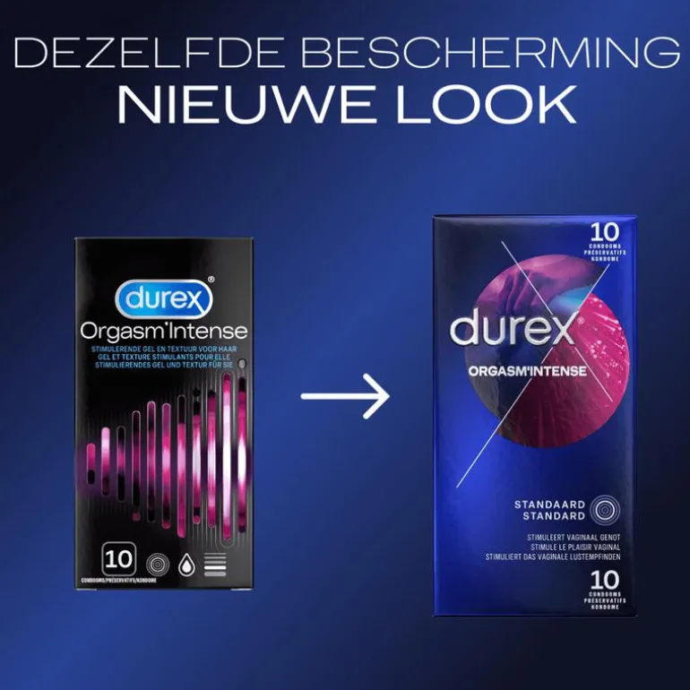 Durex Condooms Orgasm Intense met Ribbels 10 stuks
