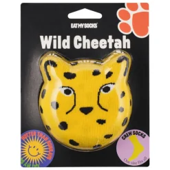 Eat My Socks Wild Cheetah One Size - 1 paar