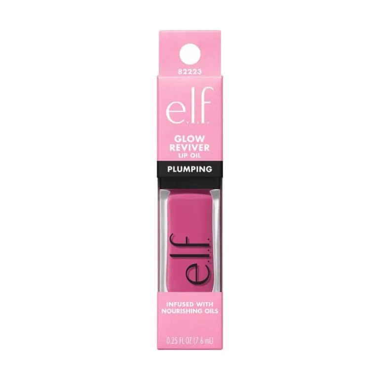 e.l.f. Glow Reviver Plumping Lip Oil Warm Pink