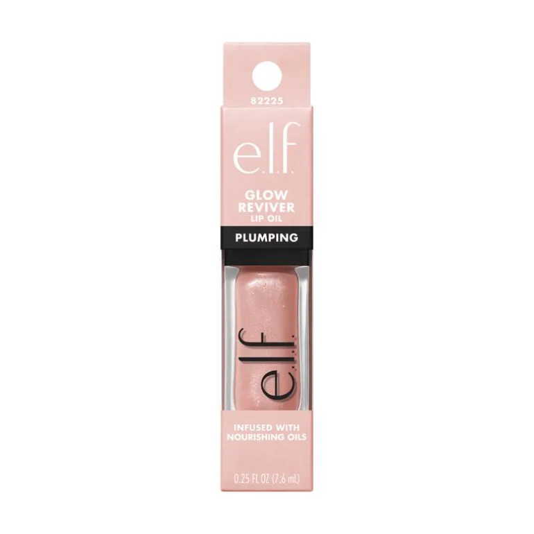 e.l.f. Glow Reviver Plumping Lip Oil Light Soft Pink Shimmer