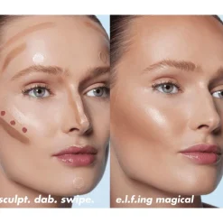 e.l.f. Halo Glow Highlight Beauty Wand Champagne Campaign