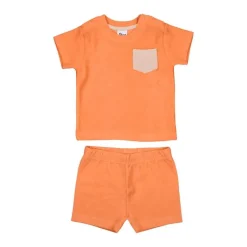 Etos Badstof Set Oranje Maat 62/68