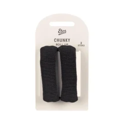 Etos Elastieken Roll Up Medium Zwart 2St