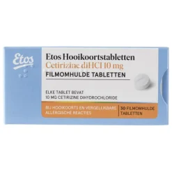 Etos Hooikoortstabletten Cetirizine 10 mg 30 stuks