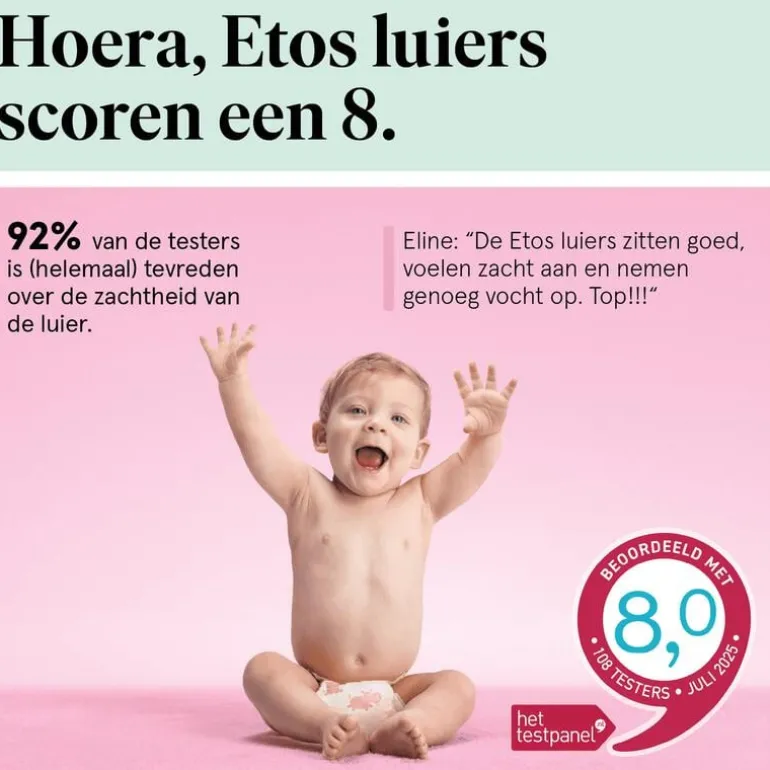 Etos Luiers Midi Maat 3 6-10 kg Value Pack 58 stuks