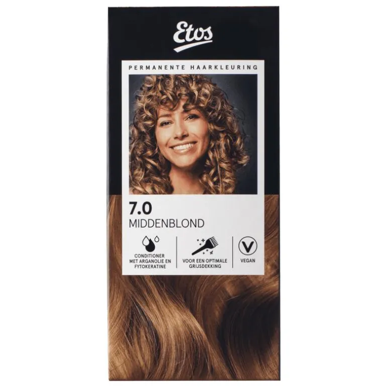 Etos Permanente Haarkleuring 7.0 middenblond