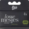 Etos Scheermes Man Navul 6 Blads Zwart 4 stuks