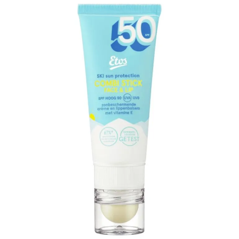 Etos Ski Zonbescherming Combi Stick 2-in-1 Face en Lip SPF50+ 20 ML