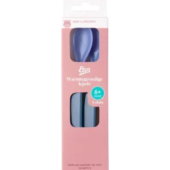Etos Warmtegevoelige Lepels Blauw 2 Stuks