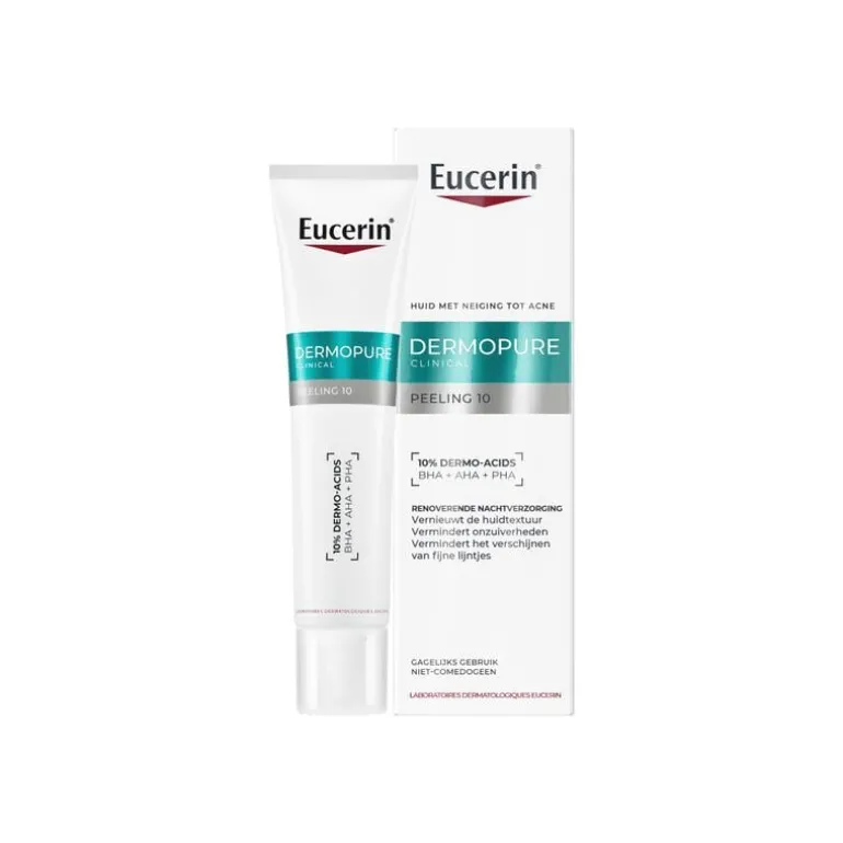 Eucerin DERMOPURE CLINICAL Peeling 10 Nachtverzorging Gevoelige Huid 40 ML