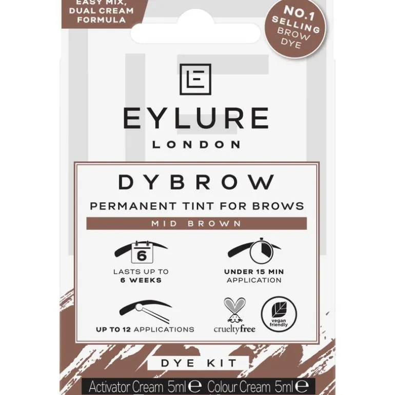 Eylure Dybrow Dye Kit Mid Brown