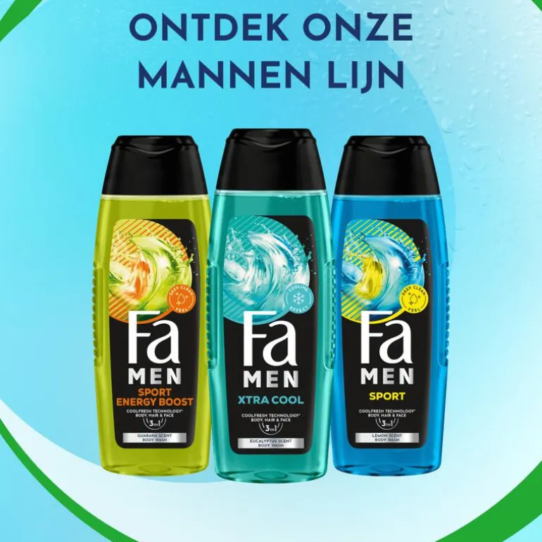 Fa Men Extreme Cool Douchegel & Shampoo 250 ML