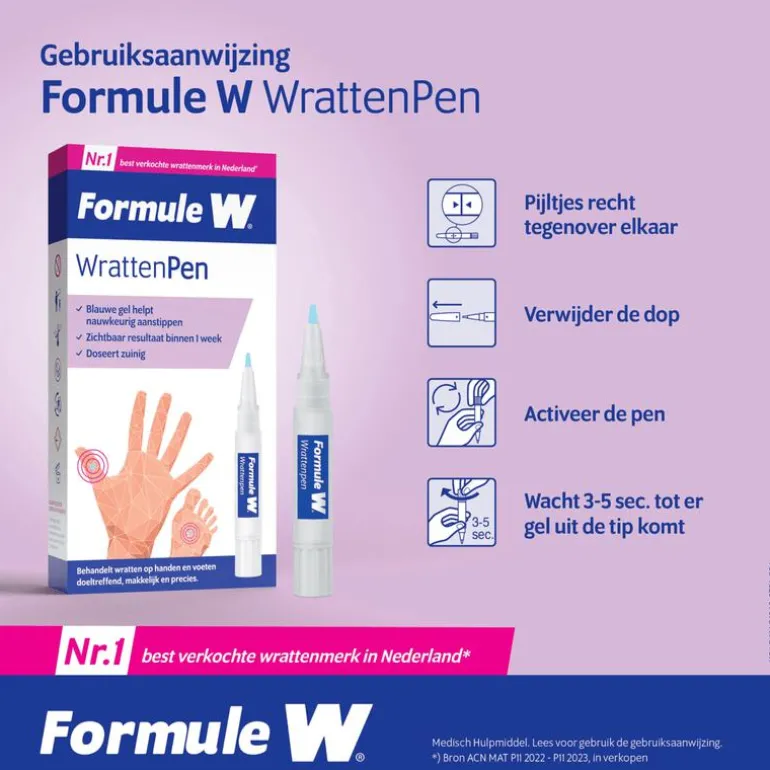 Formule W Wrattenpen TCA-Active Gel 1,5 ML