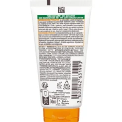 Garnier Ambre Solaire Hydra 24H Protect Lotion Zonnebrandcrème SPF 50 50ml Reisformaat Waterresistent