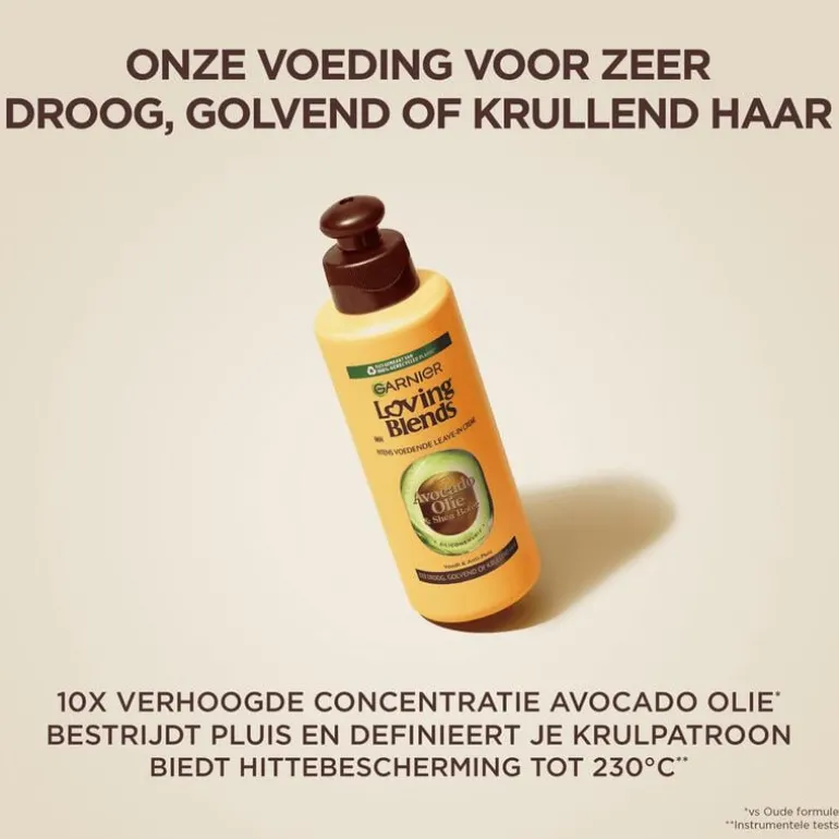 Garnier Loving Blends Avocado Olie & Karité Boter Leave-In Crème 200 ML