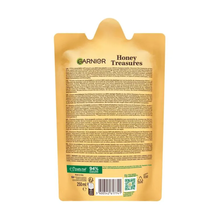 Garnier Loving Blends Refill Honing Goud Shampoo Navulling 250 ML