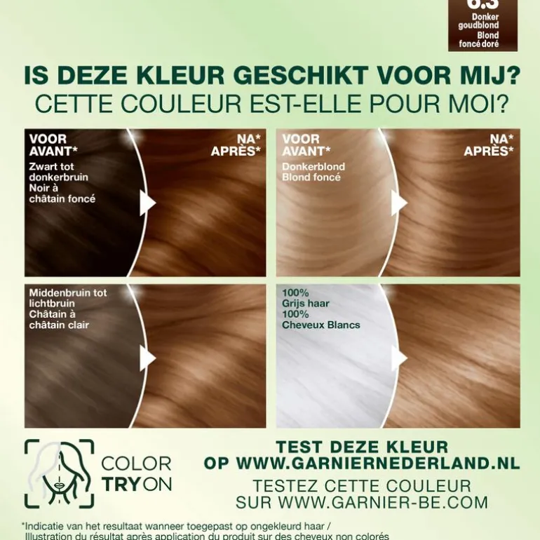 Garnier Nutrisse Crème 6.3 Donker Goudblond Haarverf