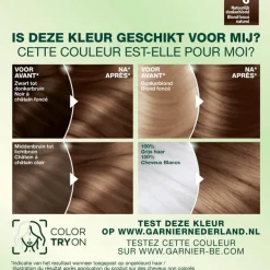 Garnier Nutrisse Crème Permanente Haarverf 6 Natuurlijk Donkerblond