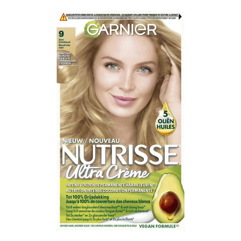 Garnier Nutrisse Crème Permanente Haarverf 9 Zeer Licht Blond