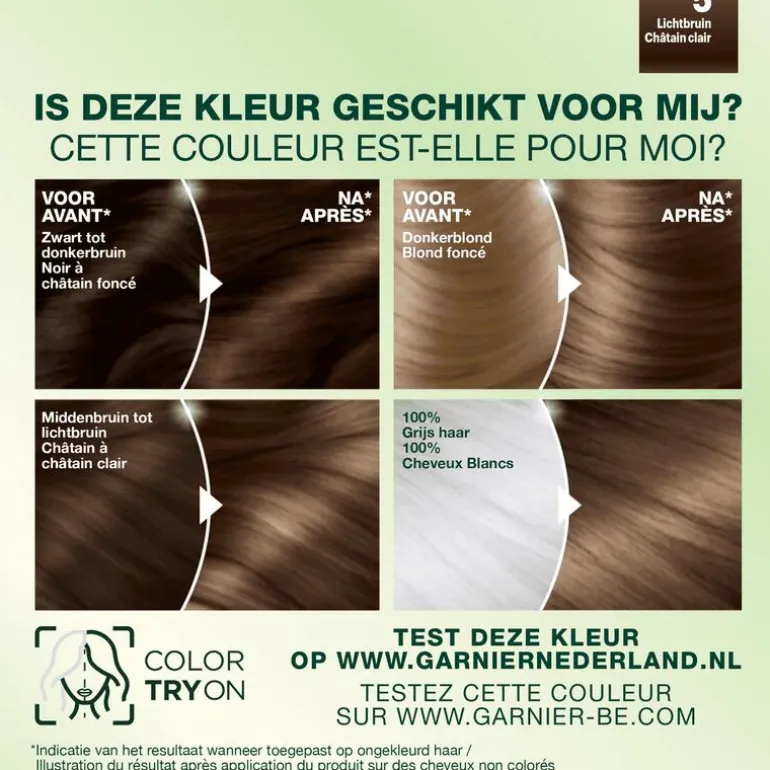 Garnier Nutrisse Crème Permanente Haarverf 5 Lichtbruin