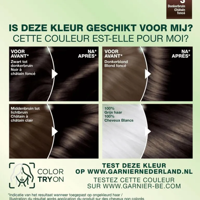 Garnier Nutrisse Crème Permanente Haarverf 3 Donkerbruin