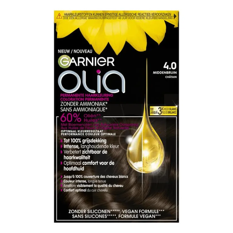 Garnier Olia Permanente Haarverf 4.0 Bruin