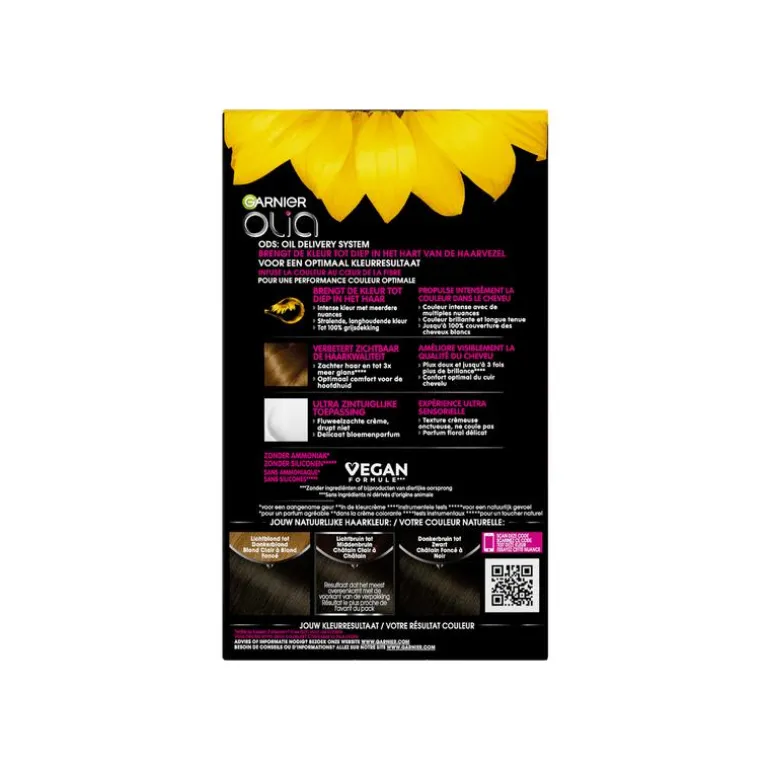 Garnier Olia Permanente Haarverf 3.0 Donkerbruin