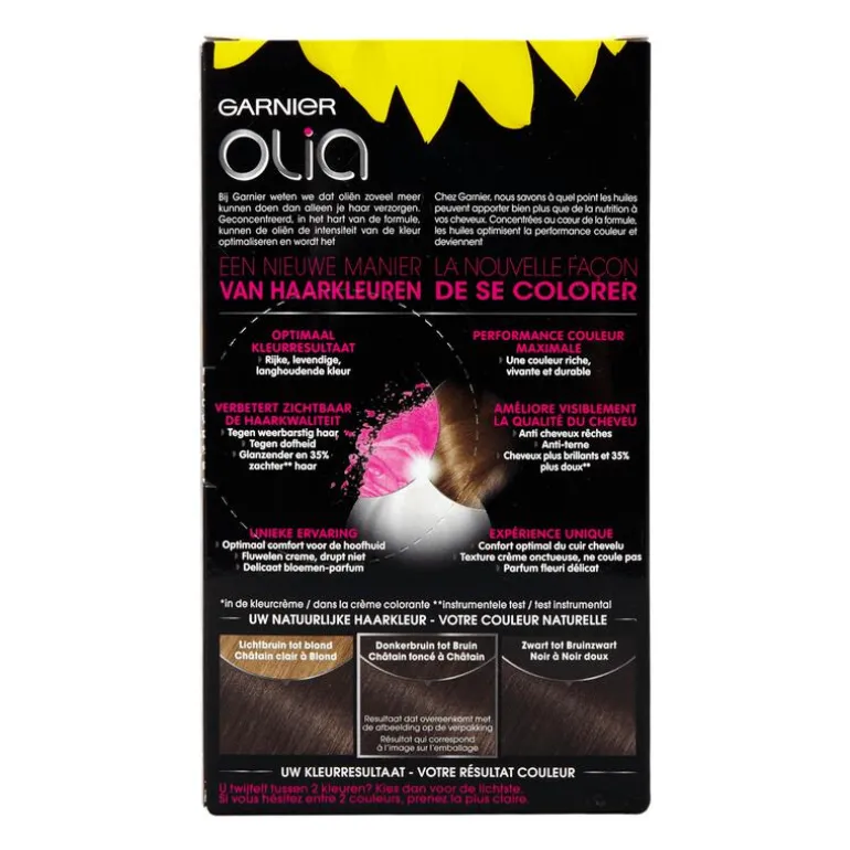Garnier Olia Permanente Haarverf 4.15 IJs-Kastanjebruin