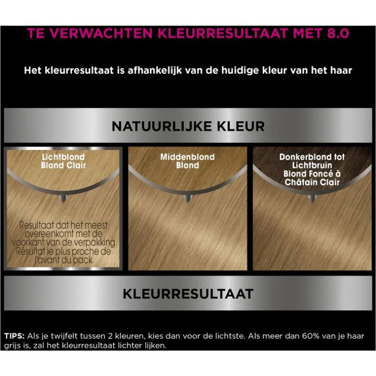Garnier Olia Permanente Haarverf 8.0 Licht Blond