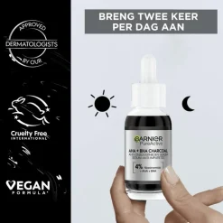 Garnier PureActive AHA + BHA Charcoal Anti-Onzuiverheden Serum 30 ML