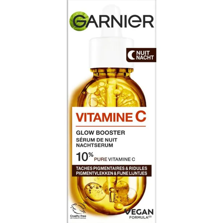 Garnier Skinactive 10% Pure Vit C Anti-Pigment Nachtserum + Hyaluron 30 ML