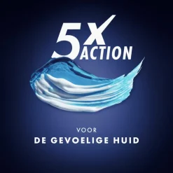 Gillette Fusion Scheergel Gevoelige Huid 200 ML 2 Stuks