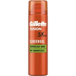 Gillette Fusion Scheergel Gevoelige Huid 200 ML