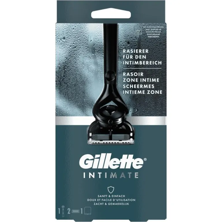Gillette Intimate Scheersysteem Voor Intieme Zone Met 2 Navulmesjes En Douchehaak