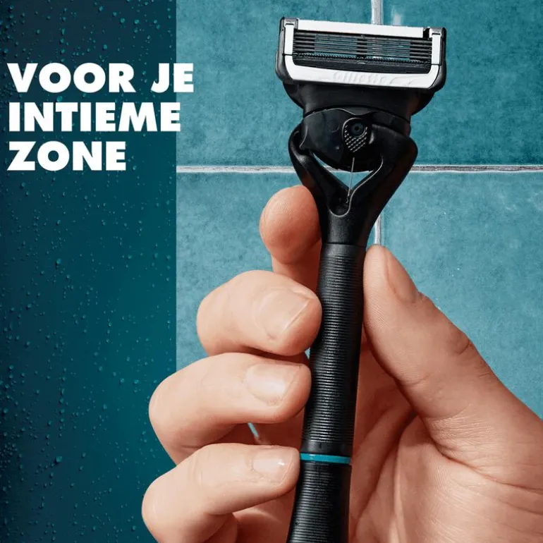 Gillette Intimate Scheersysteem Voor Intieme Zone Met 2 Navulmesjes En Douchehaak
