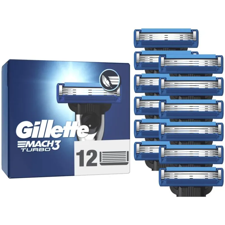 Gillette Mach3 Turbo Navulmesjes 12 Stuks