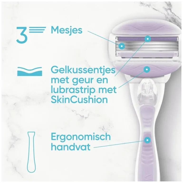 Gillette Venus ComfortGlide Breeze Navulmesjes 4 Stuks
