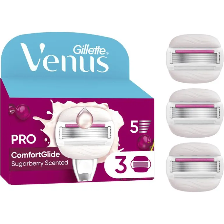 Gillette Venus ComfortGlide Sugarberry Navulmesjes 3 Stuks