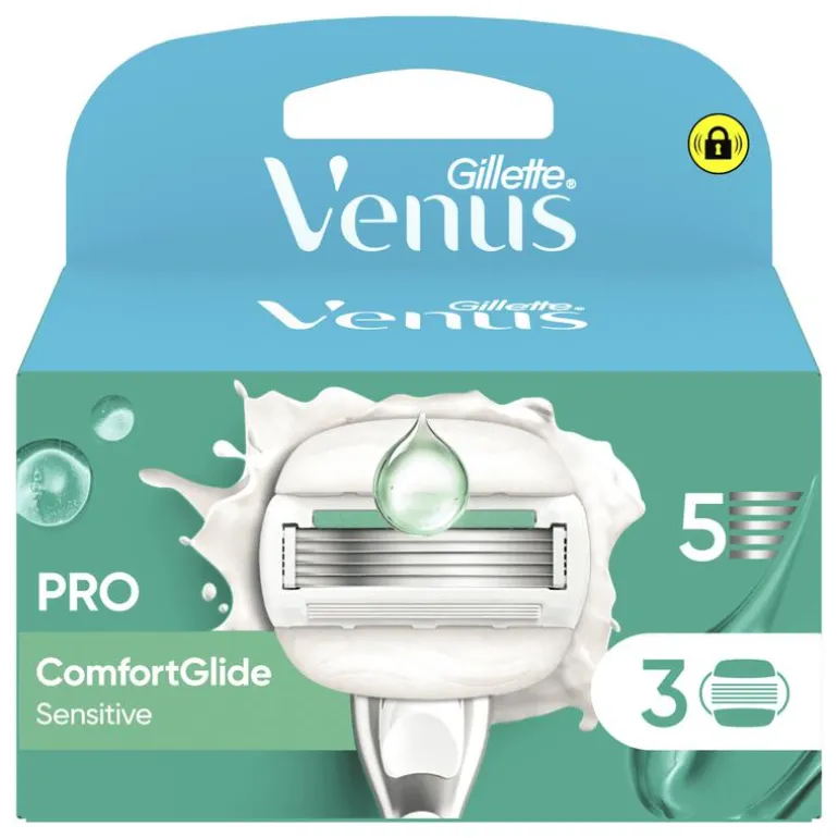Gillette Venus ComfortGlide Sensitive Navulmesjes 3 Stuks
