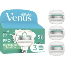 Gillette Venus ComfortGlide Sensitive Navulmesjes 3 Stuks
