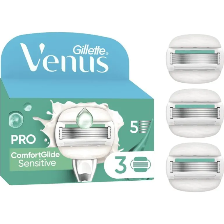 Gillette Venus ComfortGlide Sensitive Navulmesjes 3 Stuks