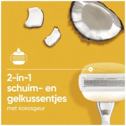 Gillette Venus Comfortglide Coconut Luipaard Scheersysteem 5 Blades plus 1 Mesje