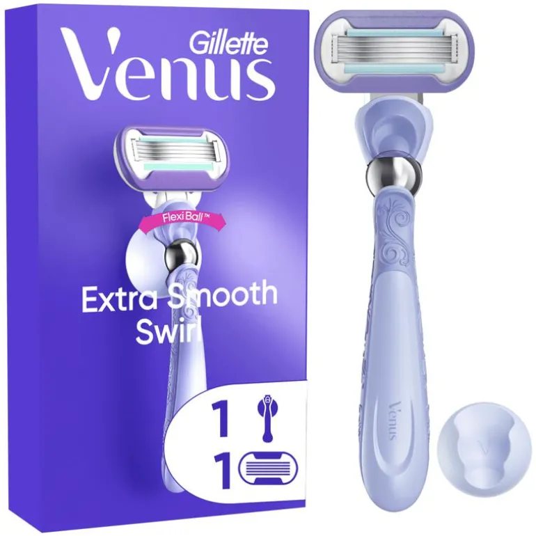 Gillette Venus Deluxe Smooth Swirl Extra Glad Scheersysteem 5 Blades