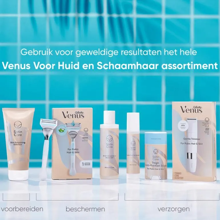 Gillette Venus Satin Care Anti-Schuurstick Voor Huid en Schaamhaar
