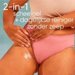 Gillette Venus Satin Care 2-in-1 Reiniger & Scheergel Voor Huid en Schaamhaar 190 ML