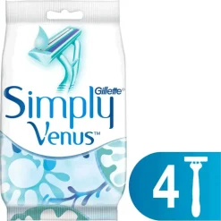 Gillette Venus Simply 2 Wegwerpmesjes 4 Stuks
