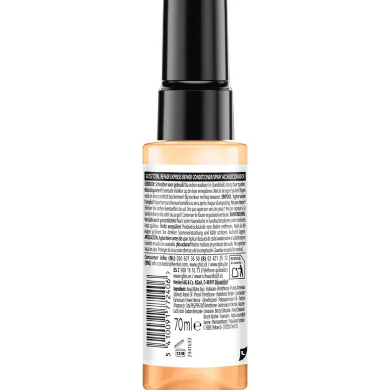 Gliss Anti-Klit Spray Total Repair Mini 70 ML
